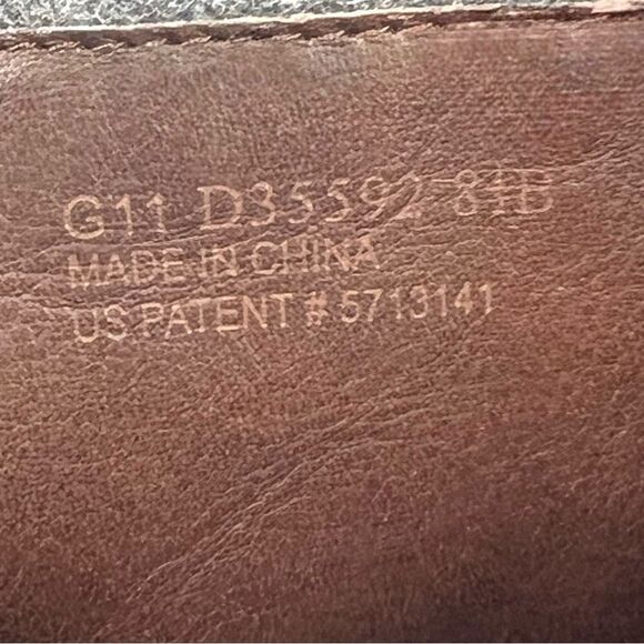 Cole Haan Air Kennedy Buckle Belted Dark Brown Leather Grey Felt Wool Boots 8.5 - Picture 7 of 15